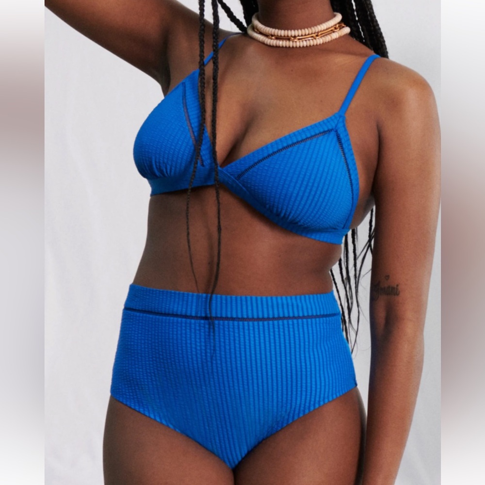 lemlem x H&M swim blueby liya kebede